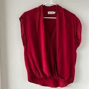 Velvet brand - red flowy top